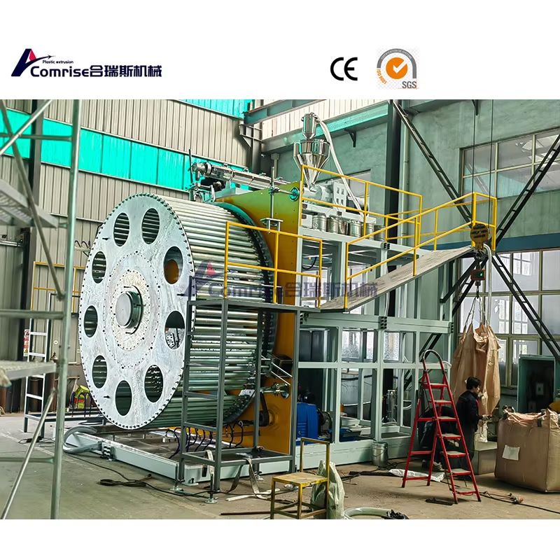 Линија за производство на цевки за ликвидација на шумски wallидни спирала за пратка